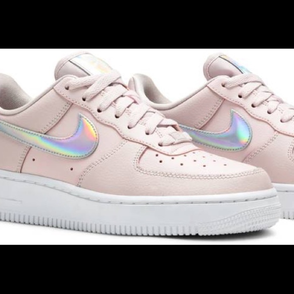 New Nike Womens Air Force 1 Barely Rose Iridescent - Picture 5 of 5